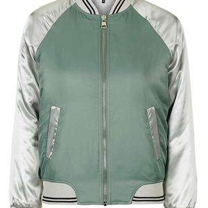 Topshop Sateen Bomber Jacker